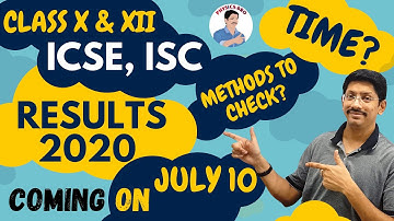 CLASS 10 ICSE RESULT 2020 | CLASS 12 ISC RESULT 2020 | RESULT DATE AND TIME | HOW TO CHECK RESULT