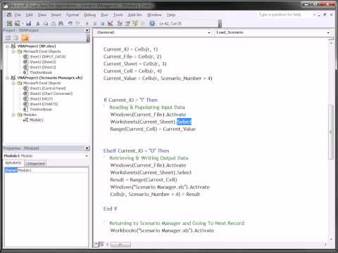 Excel VBA: Create Your Own Scenario Manager