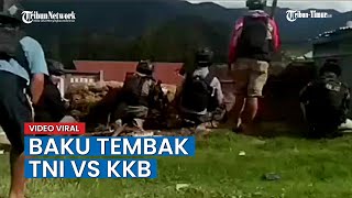 VIDEO Detik-detik Baku Tembak TNI VS KKB di Intan Jaya