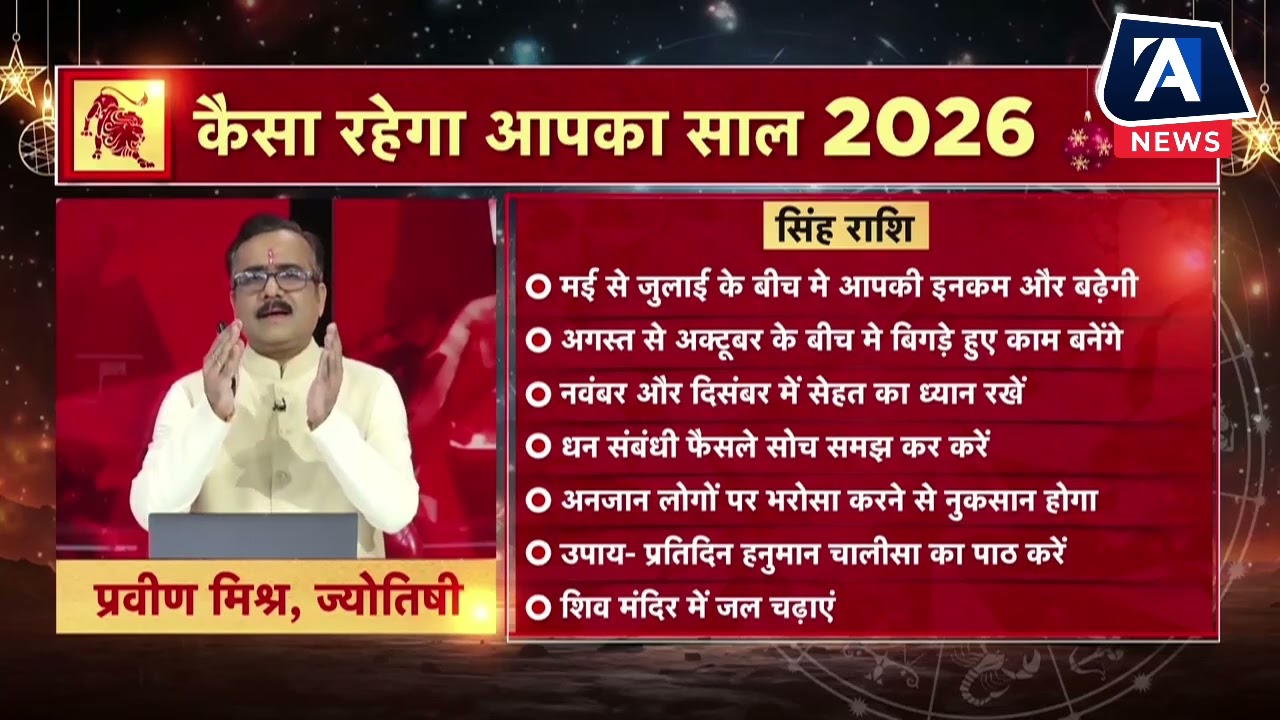 ​Leo Horoscope 2026: सिंह राशि का वार्षिक राशिफल, करियर, प्रेम और धन का पूरा भविष्यफल ♌