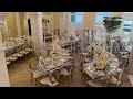 White silver and crystal wedding decor  royal luxury events