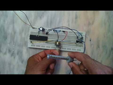 CD-ROM bipolar stepper motor drive with PIC18F4550 and L293D-CCS PIC C