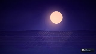 4K 16-Bit Super-FX Infinite Sunset Ocean Depth FX - Screensaver Loop