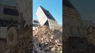 Dump Trucks Unloading Land 2692#shorts
