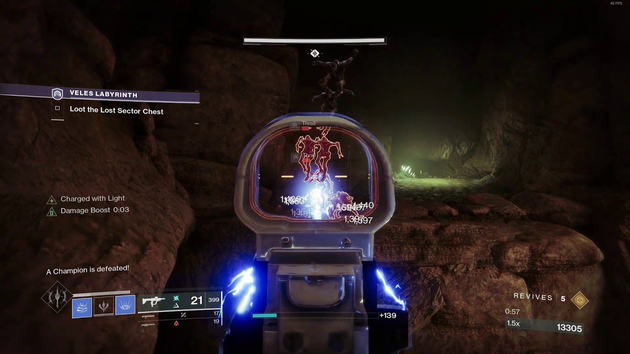 Veles Labyrinth Legend Lost Sector Sub 2 Min. Runs