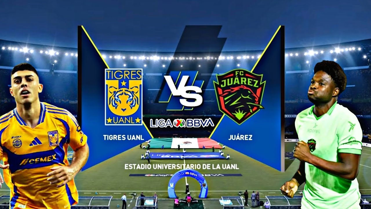 TIGRES 1 - 2 JUÁREZ | J9 LIGA BBVA MX | CLAUSURA 2025 - YouTube