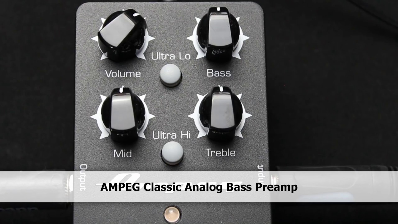 Ampeg Classic Analog Bass Preamp - YouTube