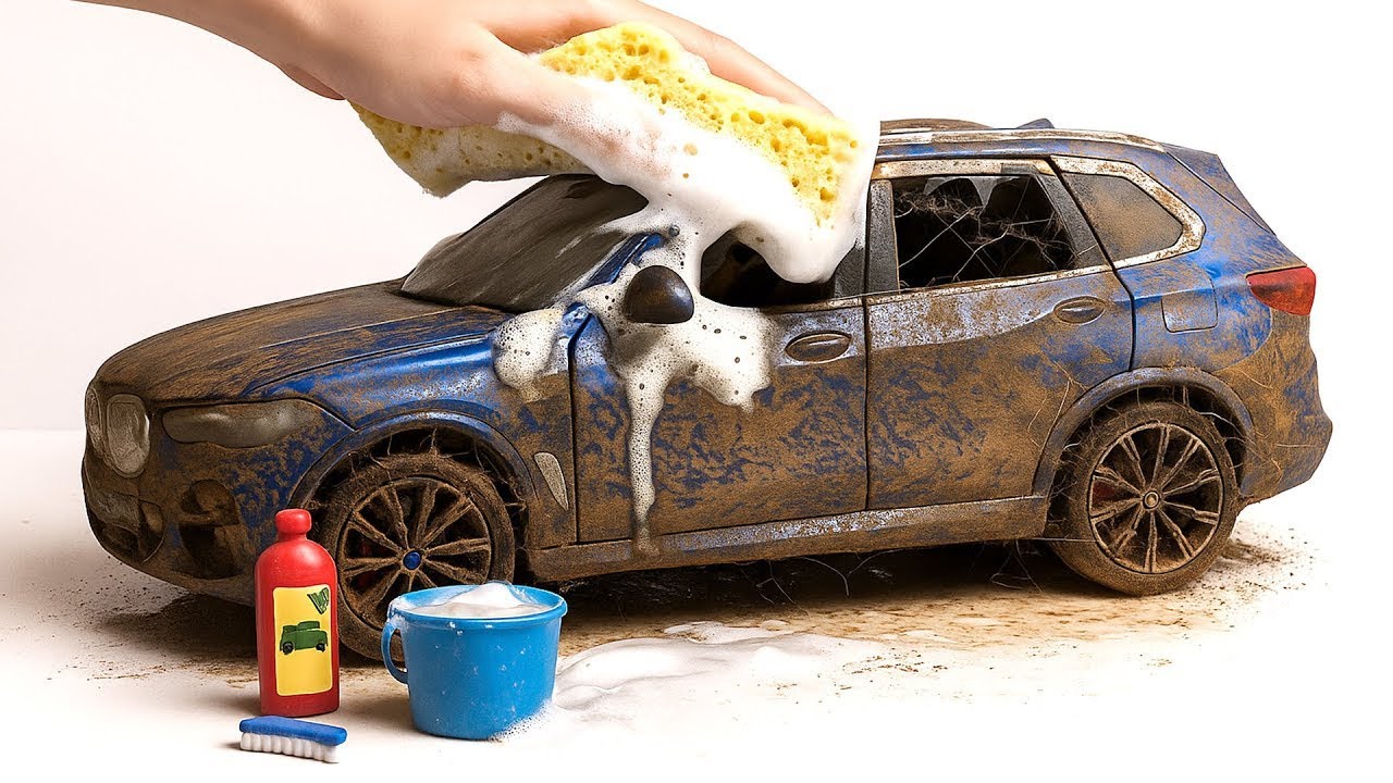 Super Realistic Cleaning of a 1:24 BMW X5 After a Brutal Off-Road Challenge