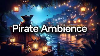 Pirate Bay Ambience | Tavern Music, Ocean Waves & Seagulls (2 Hours)