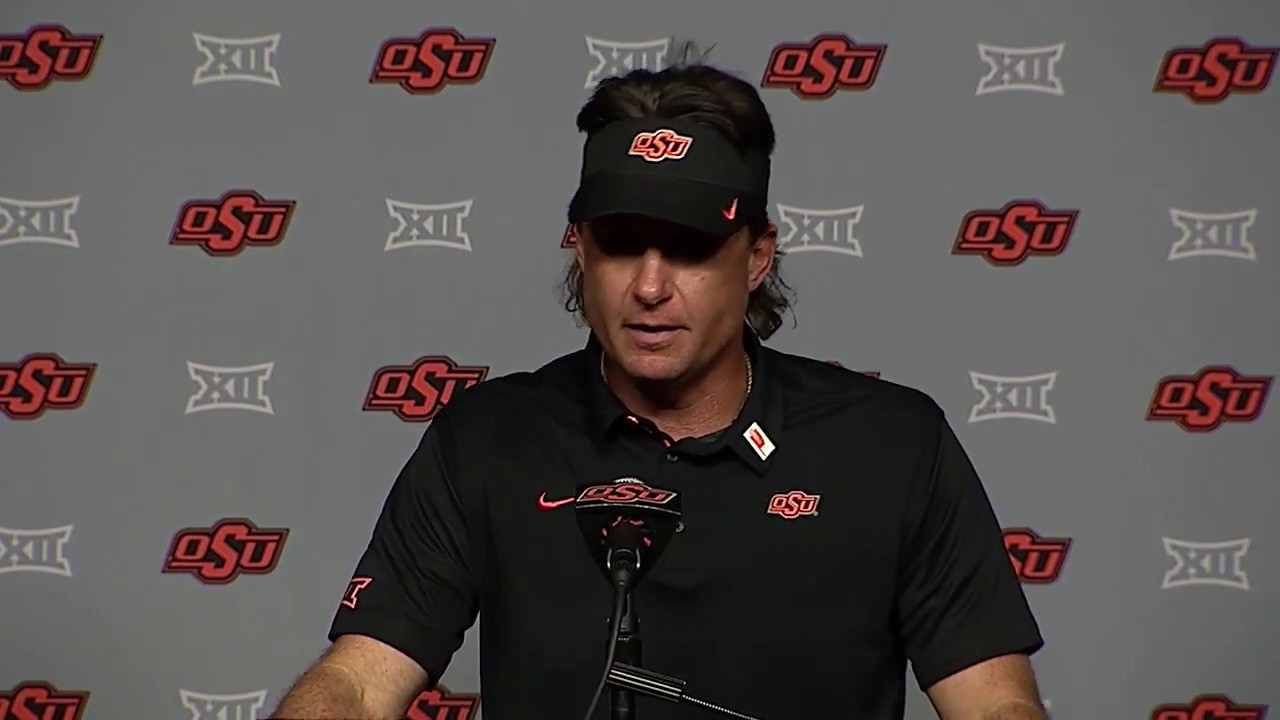mike gundy postgame vs ou 11 04 17 youtube