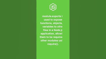 module.exports in Node.js