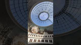 PARIS : fresque et verrière de la Bourse de Commerce, Pinault Collection