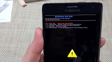 Samsung galaxy Note EDGE how to enable or go to  Maintenance Boot Mode Screen