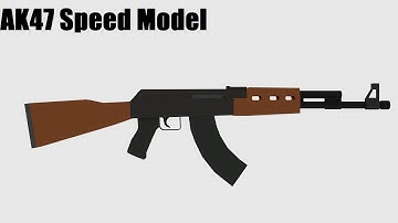Low Poly Speed Model | AK47