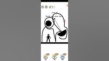 draw to save 3 💢 level 16 could you save him #game #funnyvideos #trending #viral