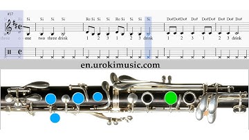 How to Play Clarinet Sia chandelier Melody School Learn Class Course Tutorial Sheet Music Tabs