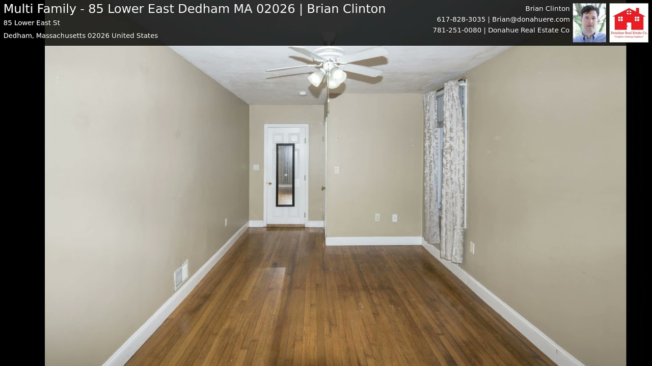 Multi Family 85 Lower East Dedham MA 02026 Brian Clinton YouTube