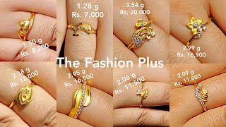 Latest light Weight Gold Ring Design with Weight and Price