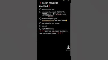 FETCH REWARDS METHOD #freemoney #method #methods #fetchrewardsapp #fetchrewards #moneymethods