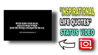 How To Create INSPIRATIONAL LIFE QUOTES video in [ Inshot] app l inshot video editing screenshot 5