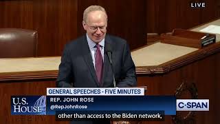 Rep. Rose on Biden Impeachment Inquiry: The Tennesseans I represent in Congress Deserve Transparency