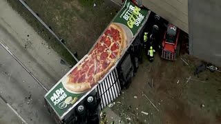 Papa John's trailer among vehicles in I-75 crash that shut down highway for hours