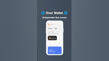 🌐 Over Wallet Quiz Answers Today  #shorts #short #crypto #overwallet #airdrop