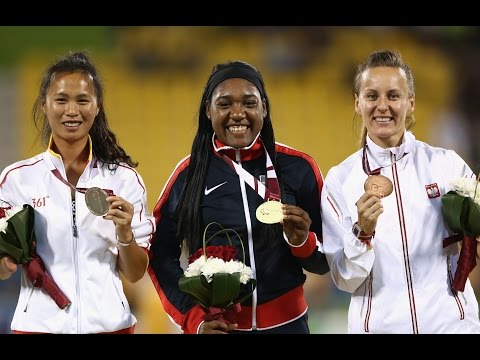 Women's 100m T47 | Victory Ceremony |  2015 IPC Athletics World Championships Doha