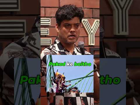 Mele ke jhoole mein hai thrill #standupcomedy #shortsvideo