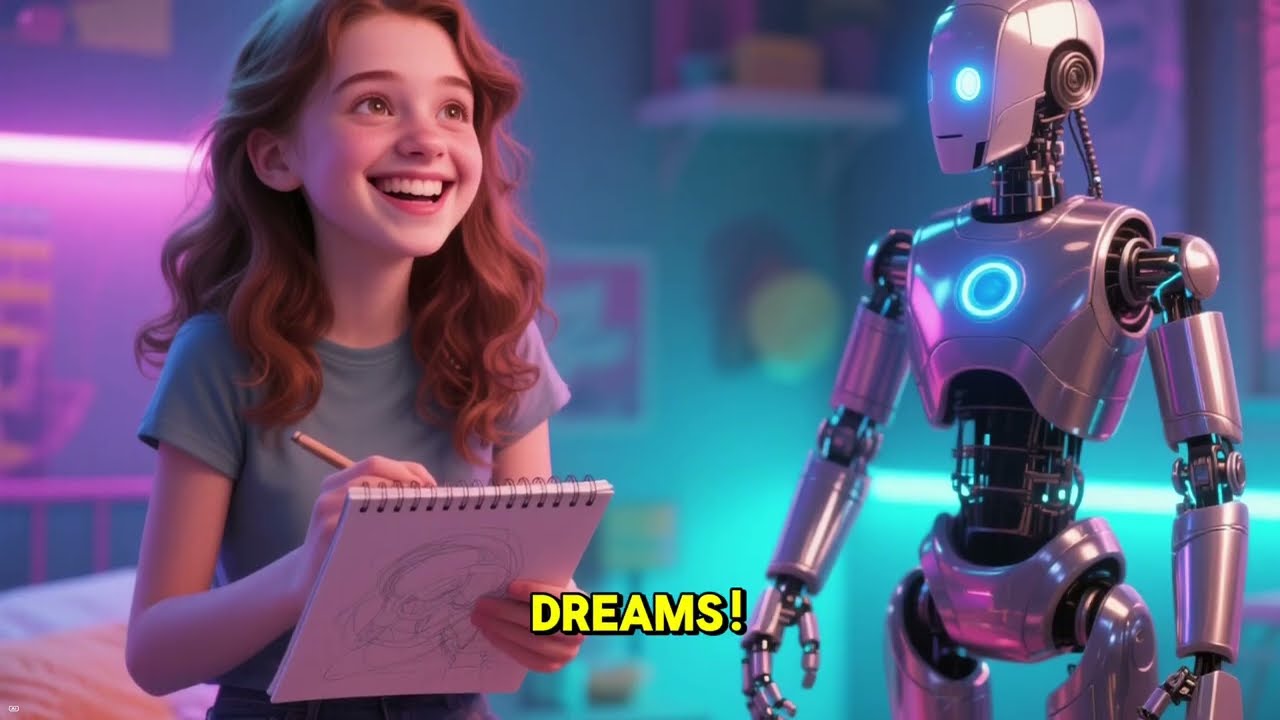 The Robot Who Wanted to Dream – A Heartwarming AI Fable About Imagination