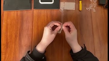 How to install acrylic display case with screw connectors