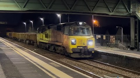 Colas Class 70s with tones head to Cornwall @ Keyham Station - 09/04/25 #class70 #colasrail