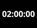 2 Hour Timer 4K⏱️ | 120 Minute Countdown (No Music)