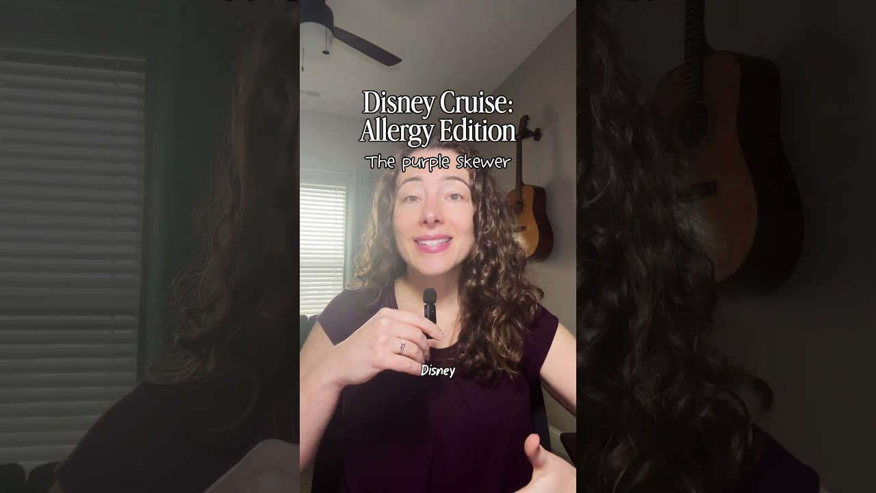 Disney Cruise: Allergy Edition - What the purple skewer means #disneycruise