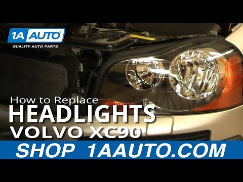 How To Replace Headlight and Bulb 03-12 Volvo XC90