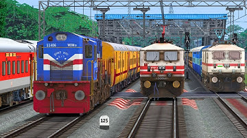 TRAIN OVERTAKE IN LOOP LINE | BUMPY RAILROAD | Train Simulator | Railworks | NTG GAMING