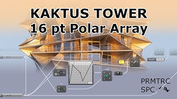 Parametric speedgrassing of Kaktus Tower | Graph Mapper Polar Array | Параметрика в Grasshopper