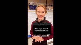 [ENG SUB] Ekaterina Kurakova - What do I like best about figure skating?