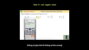 [T11-MŨ-LOGARIT-short-07]✨Giải phương trình logarit  #shorts