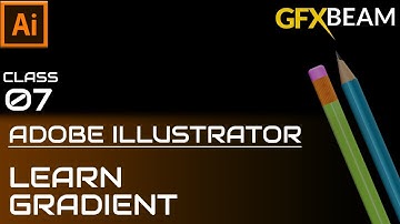 Adobe Illustrator Training - Class 7- Learn Gradients and create realistic Pencil