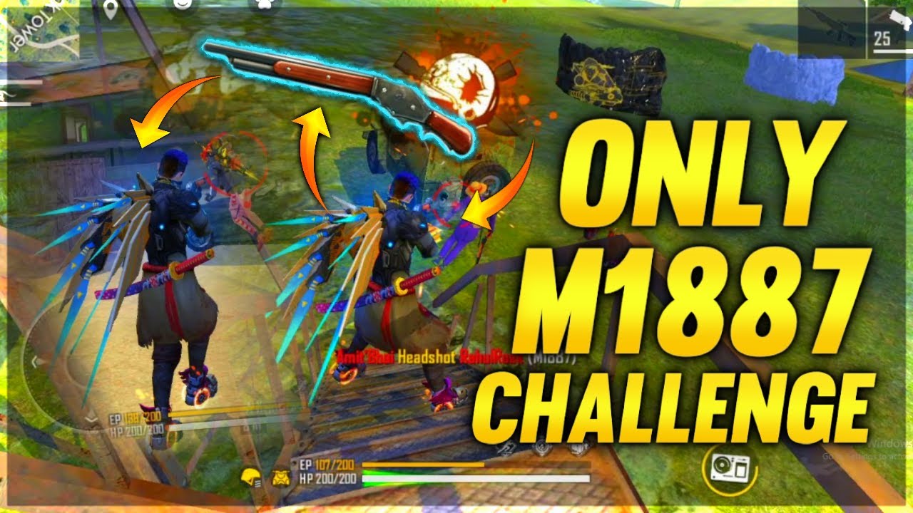 Ajjubhai Only SHOTGUN M1014 Challenge with Amitbhai In Duo vs Squad -  Garena Free Fire- Total Gaming 