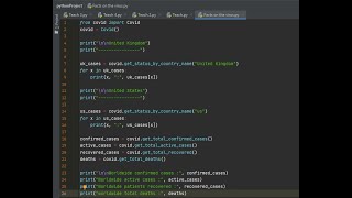 Cool Things to Code With Python (Covid 19)