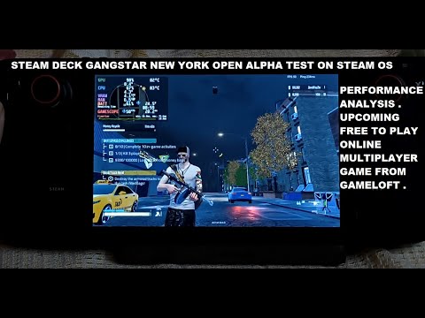 Steam Deck Gangstar New York Alpha Steam OS Performance Analysis | FREE to Play Game from Gameloft