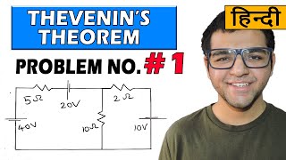 Thevenin Theorem problems in Hindi [ Problem 1 ]