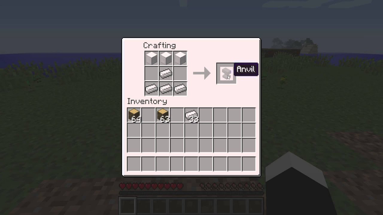 How to make an Anvil - Minecraft - YouTube