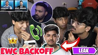 Rntx Backoff Ewc Rohit Bhai Call Sensei Leak Biggest Player Join Wf Igc Shocked