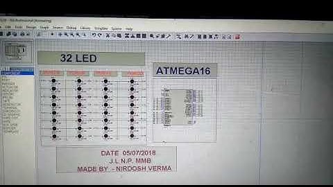 ATMEGA 16 PE  32 LED PATTERN