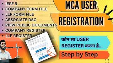 MCA ME KON SA USER REGISTER KARE || WHICH USER SHALL I REGISTER UNDER MCA || SYNOPSIS 24