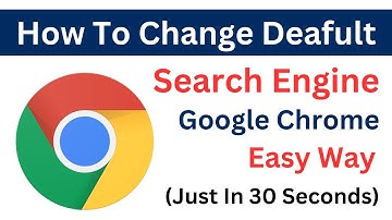 How To Change Default Search Engine In Google Chrome (2024) | Change Search Engine Chrome (Easy Way)