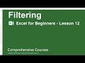 Filtering - Excel for Beginners - Lesson 12